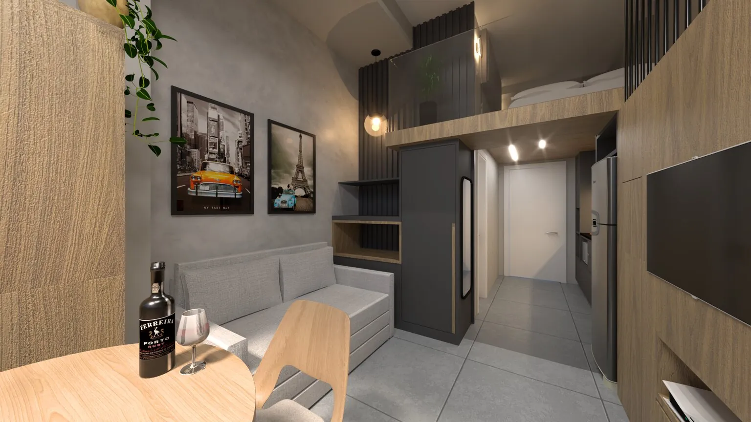 Projeto Studios 370, três unidades para locação em Brooklin, São Paulo